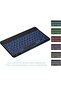 10-Inch Ultrathin Wireless Bluetooth Backlit Keyboard - 7-Color, Rechargeable, Black - 2