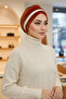 Double Color Velvet Bonnet,B-23K,Salmon - Cream