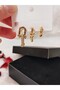 Triple Heart Tffny Model Earrings - 3