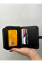 Soft Leather Black Women's Wallet with Gold Detail - 2