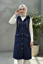 Women's Hooded Long Quilted Vest - Lvr006 - 2