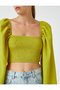 Gipe Detailed Crop Blouse Modal - 5