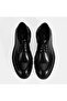 Men's Black Laced Leather Classic Shoes - 7