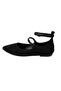Women's Black Mary Jane Leather Ballerinas - 3