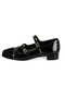 Elni Black Women's Casual Leather Shoes - 5