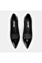 Women's Black Patent Leather Heeled Classic Shoes - 6