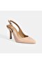 Women's Powder Patent Leather Heeled Shoes - 5