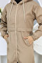 Hooded Zippered Raincoat Trench Coat - 8