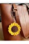 Hand Knitted Amigurumi Sunflower Keychain – Gift and Bag Decoration Accessory |   Handmade - 4