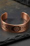 Men's and Women's Copper Bracelet with Solomon Seal Embroidered Pattern Copper Bracelet - 2