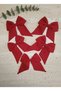 5 Pieces Red Automatic Bowknot Buckle, Handmade Christmas Buckle, April 23 October 29 Buckle for Schools - 4