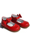 Genuine Leather Velcro Orthopedic İlkadım Shoes Red Cv-340 - 4