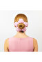 Handmade Pink and White Gingham Floral Scrunchie Bun Hair Tie - 7