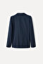 Women's Navy Blue Regular Fit Blazer Jacket - 7