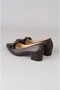 Seç 1085 Genuine Leather Bow-Knot Women's Shoes (Heel Height: 4 cm) Brown - 4