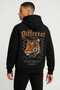 Oversized 3-Ply Thick Different Tiger Style Design Model Cap Hooded Atshirt - 4