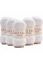 (5 Pieces) No:02 White Sultan Cotton Amigurumi Yarn