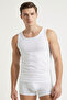 Premium Soft Basic 100% Cotton Combed White Men's Undershirt 6-Pack
