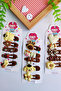 Brown Hair Clip Set with Cute Figures 5 Pieces - 2