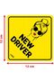 New Driver Car Sign Self Adhesive Sticker, Reflective, Removable (12 x 12 cm) - 5