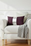 Silver Detail Throw Pillow Cover Stain Resistant Erasable - 3