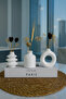 Decorative Boho Style Mini Size 3-Piece Vase Set, Minimal Flower Vase Figurine Vase, Small Size - 3