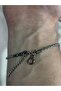 Steel Unisex Auger O Letter Bracelet