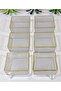 6 pieces Glass - serving plate - 2