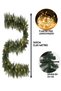160cm Christmas Tree Pine Branch Garland with Led Daylight New Year Decor Ornaments Home Table Decoration - 3