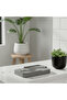 Gray Grid Rectangular Soap Dish - 2