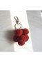 Grape Shaped Plush Gift Keychain – Handmade Cute Design, with Metal Clip - 4