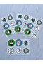 New Year Themed 6-Piece Mixed Opaque Sticker Set-4 Cm. - (1 SET / 6 STICKERS) - 6
