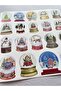 New Year's Snow Globe Set - New Year Themed Opaque Sticker - (2 Set / 38 Stickers) - 8