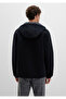 M Logo Patchli Black Coat Loose Fit / Relaxed Fit 0110628-80022 - 6