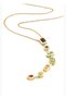 Steel Gold Y, Melis 7 Element Stone Necklace Short