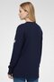 x Ellesse Women Crew Neck Long Sleeve Brand Logo Sweatshirt, Navy - 4