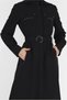 BIRDED HOODED ZIPPER DETAILED TOP 10481 - 4
