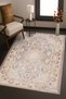 Mosso Blue Purple Tones Ethnic Flowers Pattern Woven Base Vintage Decorative Carpet Mosso1985 - 2