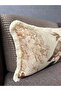 Cream Imported Silk Velvet - Rectangular Sheath with Birds and Tassels (Double Sided Pattern) - 4