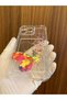 iPhone 16 Pro Max Butterfly Butterfly Printed Transparent Silicone Phone Case with Card Holder Cover - 3