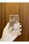 iPhone 16 Pro Max Fairy Girl Printed Transparent Silicone Phone Case with Card Holder Cover - 7