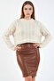 CUNI LEATHER SKIRT
