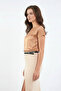 Satin Half Sleeve Blouse - 2