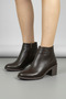 Aci Brown 6 cm Thick Heel Stylish Daily Cold Proof Women's Boots Tmd202471 - 2