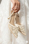 Natalyn Mesh Embroidered and Beaded Pointed-Toe Women's Heeled Shoes - 5