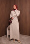 Women's Tight Knitted Cape Sweater Hijab Dress Std Size 3139 - 3