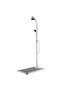 Garden Shower with Grey Base 220 cm Aluminium