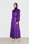 Satin Dress with Stone Strip Detail 42417 - 2