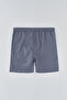 Gray Micro Medium Straight Swim Shorts - 5