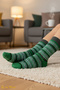 Women Men (3 Pairs) Thermal Effect Winter Seamless Wool Socks (Perfume Washable) - 4